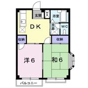 エルディム西Bの間取り画像
