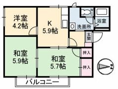 フレグランス浦手山の間取り画像