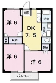 サンライズ芳川の間取り画像