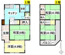 入間郡毛呂山町前久保南4丁目(武州長瀬駅)の間取り画像