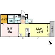 イースト河辺の間取り画像