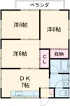 カーサ赤崎の間取り画像