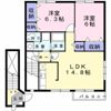 サンフィールド Bの間取り画像