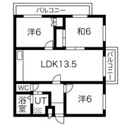 スカイハイツ玉手の間取り画像