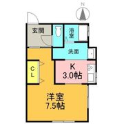 小原田平屋（東側）の間取り画像