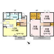 グレイスアベニュー観音寺 A棟の間取り画像