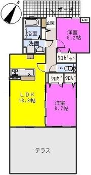 ディナスティⅦの間取り画像