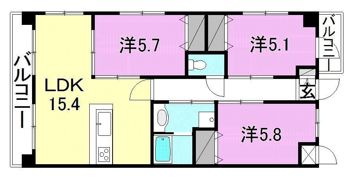 アルカサール道後の間取り画像