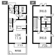 フォレストメゾン戸次の間取り画像