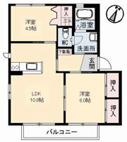 ハミングバード E棟の間取り画像