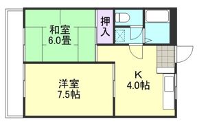 グランドールマンションの間取り画像