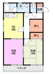 サンライズシライシ1号棟の間取り画像