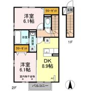 レゾンデイト Aの間取り画像