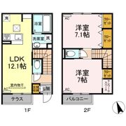 西臺 稀 上ノ臺（ﾆｼﾀﾞｲﾏﾚｳｴﾉﾀﾞｲ）の間取り画像