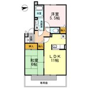パセオ白鳳 B棟の間取り画像