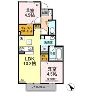 ファミーユ エスパス Ⅰ棟の間取り画像