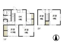 国富戸建貸家(619-4-4)の間取り画像