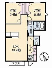 サンシャイン東川口 B棟の間取り画像