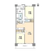 UURコート茨木東中条の間取り画像