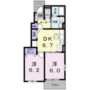 クレメント Bの間取り画像