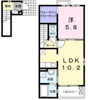 ラウレールBの間取り画像