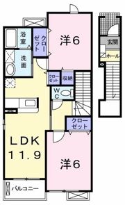 アヴァン パルク Wの間取り画像