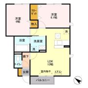 パークシティ土合 Aの間取り画像
