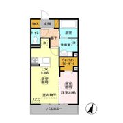 ルミウス Bの間取り画像