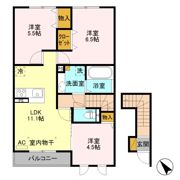 リッチ フェルト Bの間取り画像