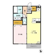リビングタウン四日市芝田 Bの間取り画像
