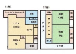 ファミリア～家族団らんを楽しむ家～の間取り画像