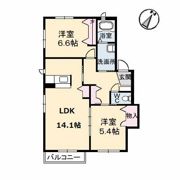 シャーメゾン厚陽の間取り画像