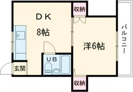 光コーポの間取り画像