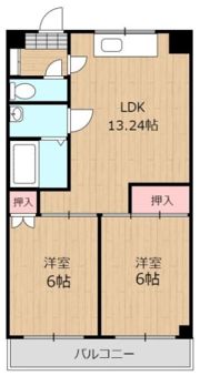 Sコーポの間取り画像