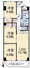 エクセル旭の間取り画像