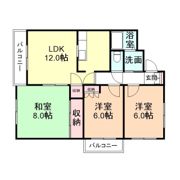 ガーデンハウス鐘紡の間取り画像