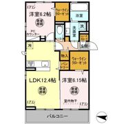 D-room朝日の間取り画像