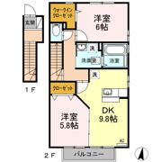 エクセレント･シュガー A棟の間取り画像