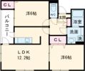 Tandress西熊本Aの間取り画像