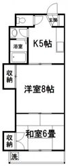 シュロス吉川の間取り画像