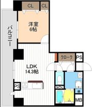 ベルデュールⅢの間取り画像