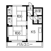 シャンドールホワイト中駒の間取り画像