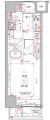 クレヴィスタ押上の間取り画像