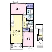 エクセレント・ネサキ Gの間取り画像