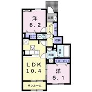 トゥーザ・ムーンⅡAの間取り画像