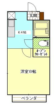 フラットNの間取り画像