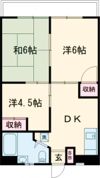 二宮ハイツの間取り画像