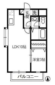 プチパール倉敷 Bの間取り画像