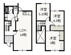 サンシャイン山崎 C 西号室の間取り画像