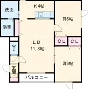クレセントの間取り画像